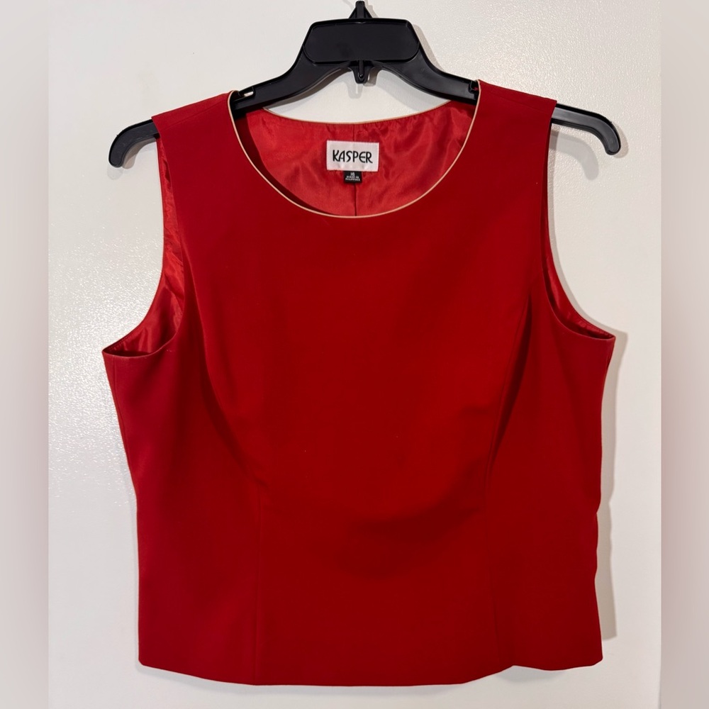Kasper Women's Red Blazer/Skirt Set - Picture 7 of 14